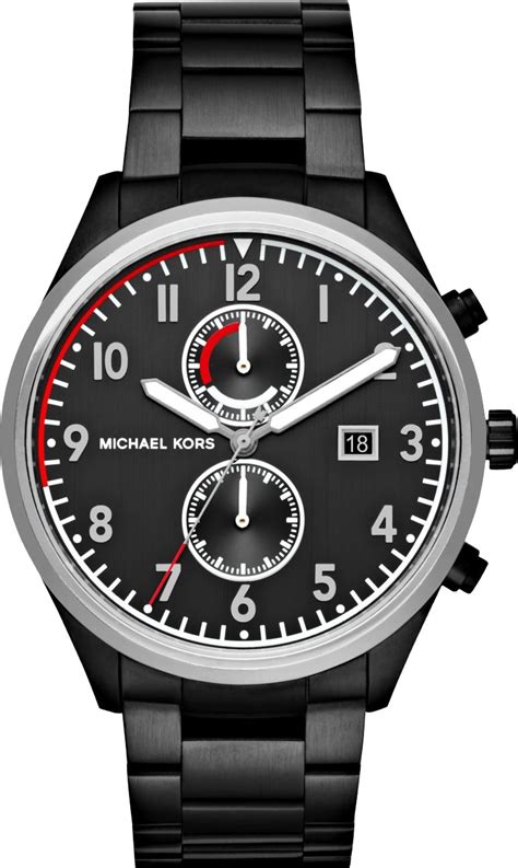 Michael Kors Saunder Chronograph Black Dial Men's Watch 